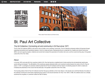 St. Paul Art Collective WebSite