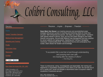 Colibri Consulting LLC WebSite